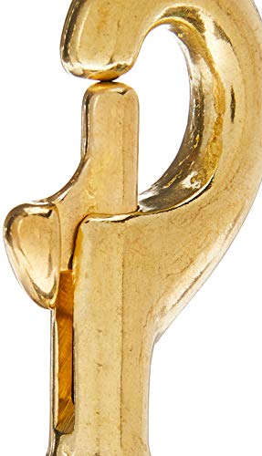 Lucky Line 3-1/4"" Heavy-Duty Solid Brass Bolt Snap with 1"" Brass Split Key Ring (44801) - Image 4